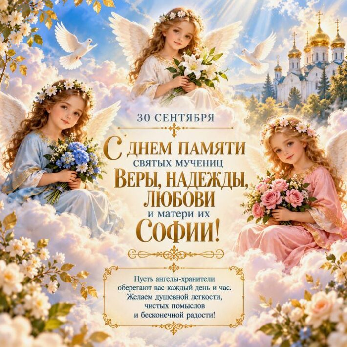 с днем Веры Надежды Любви и матери Софии